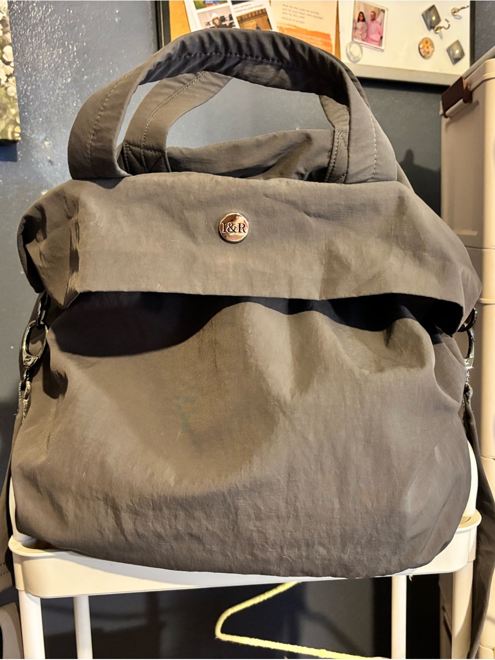 L&R Gray Everyday Shoulder Bag